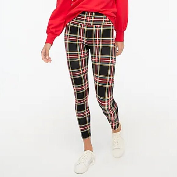 J. Crew Holiday Tartan Leggings Full Length Plaid Size S NWT - Picture 1 of 8